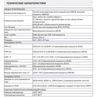 Электростанция FORIEC 2400W, 2621 Втч (82000 мА/ч) портативная