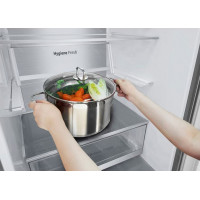 Холодильник двухкамерный LG GC-B459FNPW серебристый (M)