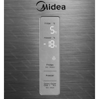 Холодильник двухкамерный Midea MDRB470MGF46O, стальной