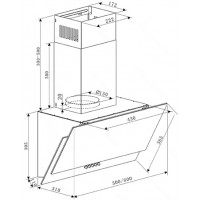 Вытяжка наклонная Oasis NC-60W