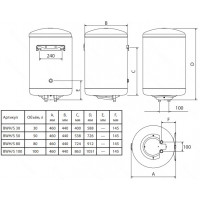 Водонагреватель электрический Ballu BWH/S 100 Proof