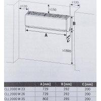 Кондиционер BOSCH Climate Line CLL2000-Set 23 W