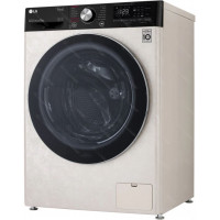 Стиральная машина LG F4V5VS9B inverter, бежевый/черный, 9кг, пар
