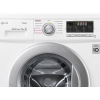 Стиральная машина LG F1296HDS1 inverter, белый/серебро, 7кг
