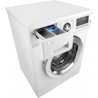 Стиральная машина LG F1096TD3 inverter, белый/хром, 8кг