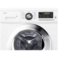 Стиральная машина LG F1096TD3 inverter, белый/хром, 8кг