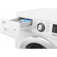 Стиральная машина LG F1096TD3 inverter, белый/хром, 8кг
