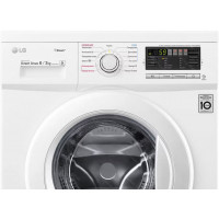 Стиральная машина LG F1296CDS0X inverter, белый, 6кг +Сушка 3кг, пар