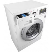 Стиральная машина LG F12M7NDS1 inverter, белый/серебро, 6кг, пар