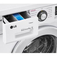 Стиральная машина LG F12M7NDS1 inverter, белый/серебро, 6кг, пар