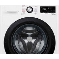 Стиральная машина LG F2V3PS6W inverter, белый/черный, 8кг, пар