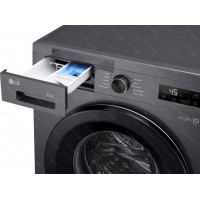 Стиральная машина LG F2Y1WS6J inverter, серый/черный, 6,5кг, пар
