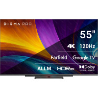 Телевизор Digma QLED Pro 55C, smart, UHD, безрамочный, (Google)