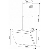 Вытяжка наклонная Exiteq EX-1129 black