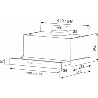 Вытяжка встраиваемая Exiteq EX-1146 black