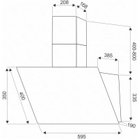 Вытяжка наклонная Exiteq EX-1156 white